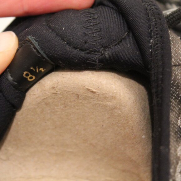 Louis Vuitton Fastlane Monogram Sneakers Black Denim LV size 8.5 - Picture 10 of 12